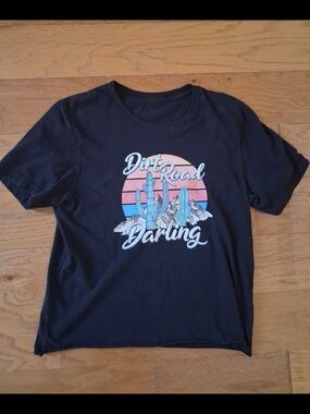 Dirt Road Darling Graphic Tee - Black